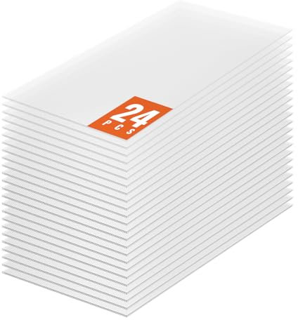 VEVOR Plaque en Polycarbonate, 1210x605x4 mm, Panneaux de Toit en Feuilles, Lot de 24, Toiture Plastique Ondulé Imperméable, Protection Contre UV, Transparent, Résistant aux Chocs, pour Serre, Jardin