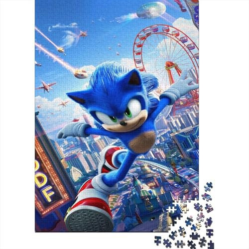 Sonic The Hedgehog 1000 Puzzle Pieces Adult PuzzleCan Relieve StressChallenge Puzzle Game100% Recycled CardboardSuitable for Both Adults And Children 1000pcs (75x50cm)