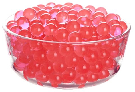 TUMYBCC Perlas de Agua para Jarrones Decorativos – 50g (6000 Perlas) Velas Flotantes, Plantas, Flores en Jarrones, Centros de Mesa de Boda, Relleno de Jarrones (Rojo)