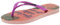 Havaianas Boys HAV Kids Slim Glitter Ballet Rose Flip-Flop, 12 Child UK