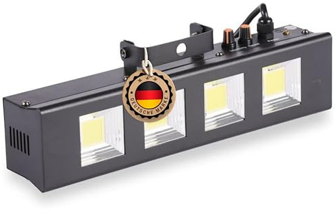 ETEC - Estroboscopio LED Pro 4 x 50 W COB Flash estroboscópico DJ efecto fiesta discoteca Club Event Party Regulable