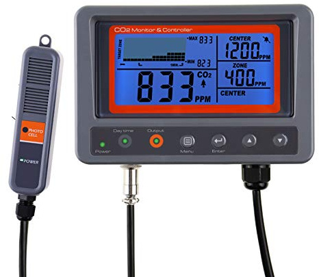 Controller per Monitor Digitale CO2 Anidride Carbonica Iaq Con Funzione Relè Cavo Da 45 M Sonda DI Rilevamento Ndir per Serra, Casa, Ufficio, Fabbrica