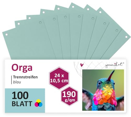 younikat Registerblad A4, 100 Stycken, Blå - you0069