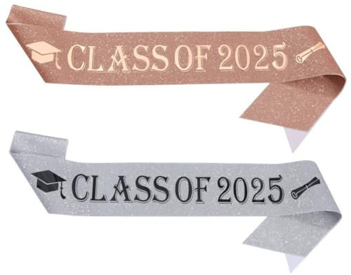 Banda de boda personalizada, banda personalizada para cumpleaños, baby shower, estola de graduación, decoración de fiesta, regalo de clase de 2026 (50 unidades)