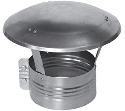 SYSTERM Schornsteinabdeckung, Regenhaube, Schornsteinaufsatz; Edelstahl Kaminaufsatz DA Serie (DA120-CH (120mm))