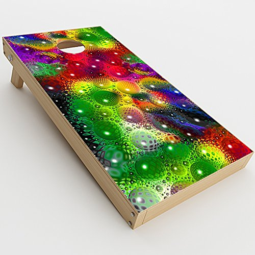 Skin Decal Vinyl Wrap for Cornhole Game Board Bag Toss (2xpcs.) Skins Stickers Cover/Lava Bubbles
