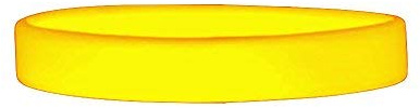 J&R Lot de 10 Bracelets en Silicone pour bébé Tailles au Choix, Jaune