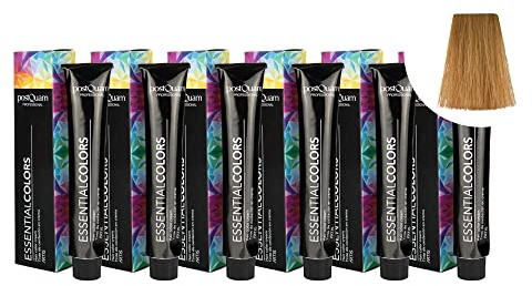 PostQuam - Pack de 6 Tintes de Peluqueria Profesional de Elevado Poder Cubriente | Tinte Permanente 100% Cobertura de Canas Garantiza Color Natural Uniforme y Duradero - Más de 90 Colores Disponibles