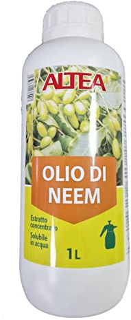 Altea Olio di NEEM Rimedio 100% Naturale Biologico Protezione Piante e Orto Contro Acari Cocciniglia Cimici 1 LT