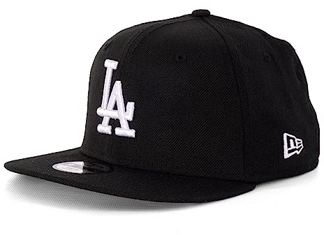 New Era Kids Caps – keps för barn – baseballkeps – 9FIFTY Snapback – NFL – MLB – NBA (Los Angeles Dodgers Black), Los Angeles Dodgers black, one size