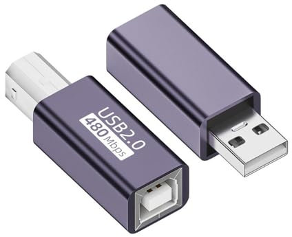 NFHK 2 pz/lotto USB 2.0 Tipo B Femmina a Tipo A e Tipo B Adattatore di Estensione Maschio per Disco Scanner Stampante