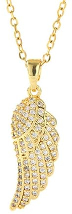 Lagava Angel Wings Necklace: 18K Gold Plated Wing Pendant Jewelry for Women, Gifts for Christmas