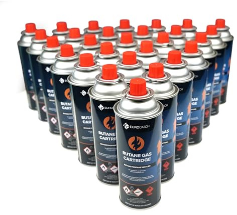Eurocatch Gaskartusch - 28st - Butangas - Gasflaskor - Gaskassetter - Butangaskassetter - Påfyllning - 227g