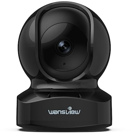 wansview Cameras House Security, Home Security Camera, 5MP Dual-band WiFi Home Camera, Real-time Motion Alert, 2-Way Audio Night Vision, Pan/Tilt TF Card Storage, Q5 Black