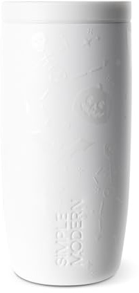 Simple Modern Halloween Signature Voyager | 16oz Travel Coffee Mug Tumbler with 360° Lid | Gifts for Women Men | Ceramic-Lined Insulated Stainless Steel Cold Brew Iced Coffee Cup | Spooky Mix