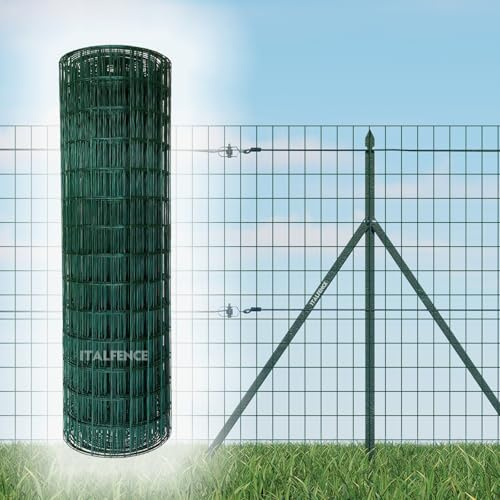 Malla para cercado Ø2,30mm, electrosoldada plastificada, 25m [100cm]