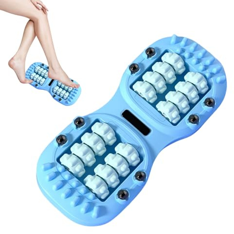 Foot Roller Massage - Trigger Point Double Roller for Muscle Relief, Portable Massager with Function, Relaxation Tool for Neck, Back, Calf, Women and Men, 12.99x5.51 inch