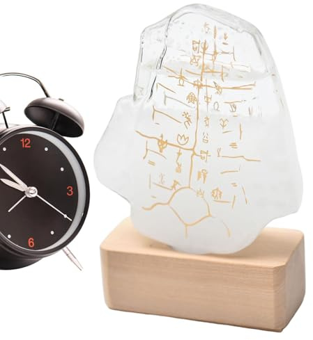 Botella meteorológica de cristal de tormenta, cristal decorativo de predicción de oráculo, pantalla de escritorio para el hogar, estación meteorológica funcional, elegante accesorio de oficina, regalo