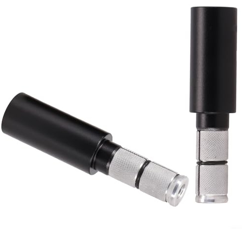 Varilla de extensión de manillar de aleación de aluminio para bicicleta de montaña, 100 mm de longitud, soporte de accesorio expandible adecuado para manillares de fibra de carbono, par (como se