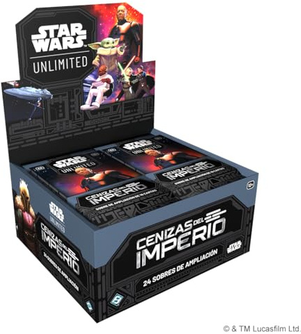 Asmodee FFG Star Wars Unlimited Juego De Cartas Coleccionables Cenizas del Imperio, 24 Sobres de 16 Cartas, TCG a Partir de 12 Años, para 2 Jugadores, Español