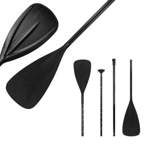 Relaxdays Pagaie Sup 2 en 1, réglable, Flottante, en Aluminium, 4 pièces