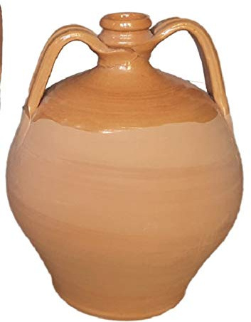 Generico BROCCHE PER ACQUA IN TERRACOTTA (2 PEZZI DIVERSI), FATTE A MANO SUL TORNIO, SMALTATE ALL’INTERNO GIARE MUMMOLO ARREDO TAVOLA CUCINA MADE IN ITALY