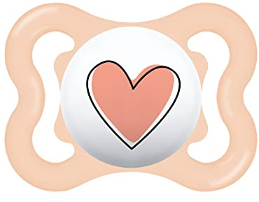 MAM Supreme Ciuccio in Silicone, con Custodia Porta Succhietto, 2-6 Mesi, Rosa