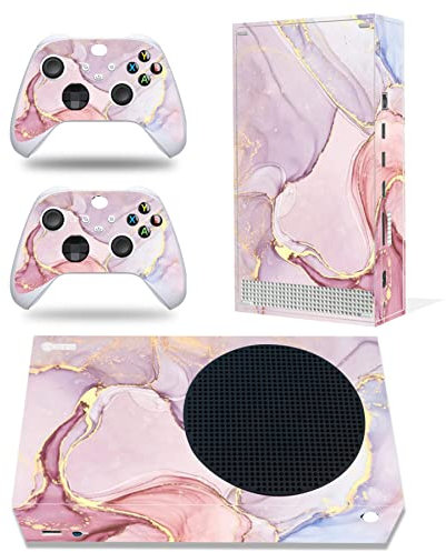 Skin für Xbox Series S, Ganzkörper-Vinyl-Aufkleber für Xbox Series S Konsole und Wireless Controller (Xbox Series S, Pink A)