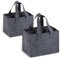 RUGLAMZHIP 2 STK Flaschenträger 6 Flaschen, Wiederverwendbare Männerhandtasche Bierträger Filz Getränketasche, Getränkekorb für 6 Flaschen Tasche Party Picknick Getränketräger