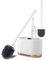 Toilet Brush and Holder, Wall Mounted Toilet Brush Set with Ventilated Holder for Bathroom Cleaning, Toilet Bowl Brush for Dead Corner Clean