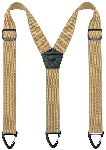 RBOCOTT Hidden Champagne Braces Suspender for Men Under Clothes with 3 Snap Loop(1.48 Wide)(4)