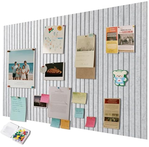 Tablón de anuncios grande autoadhesivo de 40 x 60 cm, tablero de corcho autoadhesivo, decorativo de fieltro, pizarra de fotos plegable, pizarra de visión para oficina, hogar y habitación infantil