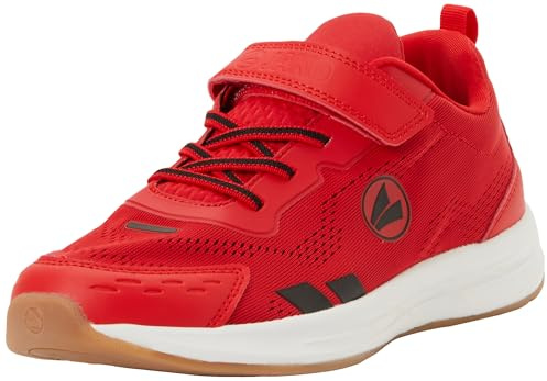 JAKO J-tf Play Ev, Scarpa Sportiva, Fiery Red Jet Black, 35 EU
