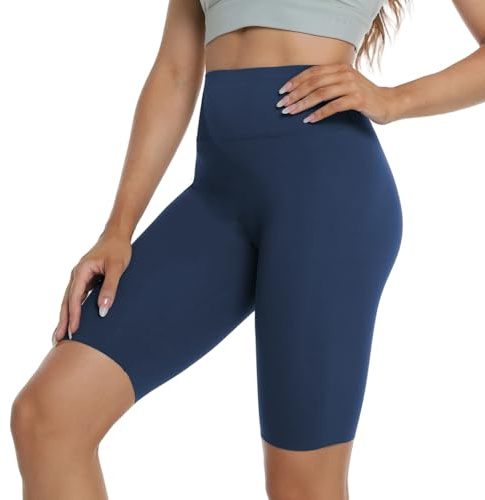 VanKee Short Yoga Taille Haute pour Femme Respirant Séchage Rapide Cycliste Pantsalon Push Up Legging Court Opaque Shorts sans Couture Doux Elastique Cyclisme Pilates pour Fitness Sports Gym Running
