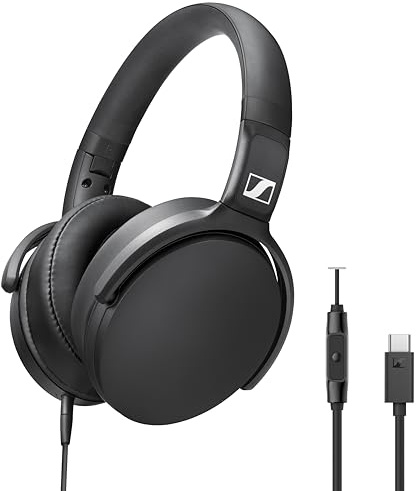 Sennheiser HD 400U - Cuffie over-ear con smart remoto, colore: Nero