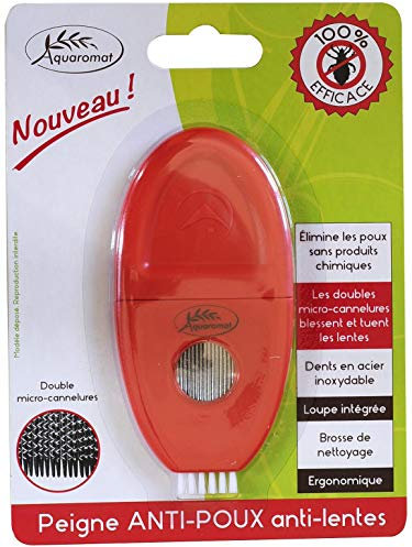 Peigne à poux et lentes métal