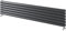The Bath People 124077 Ingarsby 472x1200mm Double Horizontal Radiator-Grey