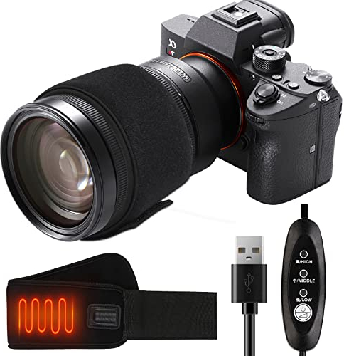 Calentador de Objetivos con Ajustar de Temperatura, Calentador de Rocío USB 5V para Anti rocío Humedad Hielo Niebla Calefacción