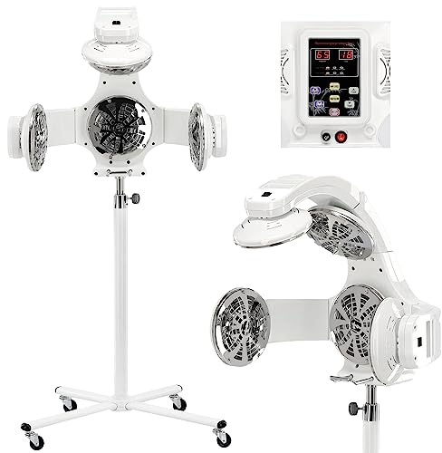 Calissimo 904F-L - Campana de secado por infrarrojos, color blanco con trípode, fortalece el tratamiento para el cuidado del cabello para reconstruir una coloración y rizos
