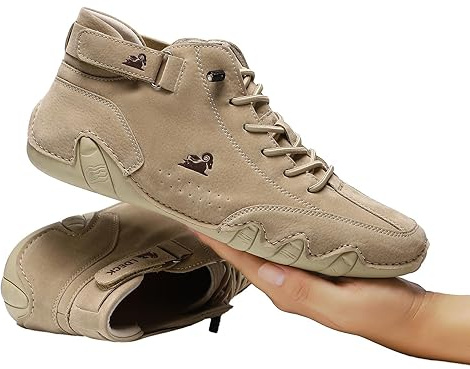 Botas italianas para hombre - Botas altas hechas a mano italianas - Zapatos descalzos de invierno para hombre - Zapatos antideslizantes Zapatillas transpirables para hombre - Beck Zapatos Hombre