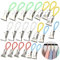 20 Stück Handtuchklammern Aufhänger für Handtücher Handtuch aufhänger Handtuchaufhänger Clip Handtuchclips zum Aufhängen Handtuchaufhänger ohne Nähen Bunt Bad und Küche (Weiß, Rot, Grün, Gelb, Blau)