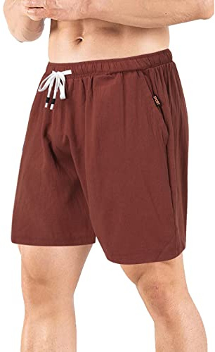 Sport Shorts pour Hommes Running Coton Entraînement Marche Athlétique Pantacourt Musculation Jogging Été Plage Loisir Cordon de Serrage Ajustable Shorts Cargo Hommes de Randonnée