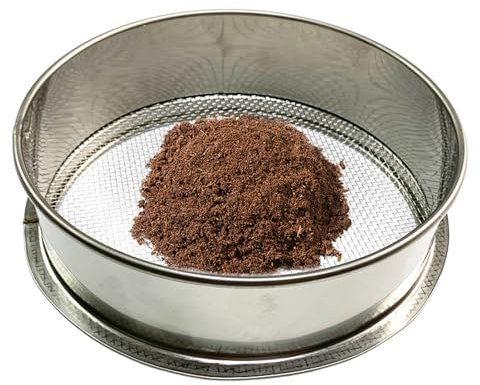 Setaccio da Giardino, per Terreno e Pietre, Setaccio per Sabbia in Acciaio Inox, Setaccios Rotondo da Giardino, Setaccios Fine Orbicolare per Terre, Pietre, Compost, Pietrisco