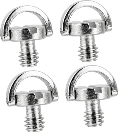 IWOWHERO 4Pièces Vis de Caméra avec Anneau pour Trépied Fixation Rapide et Compatibilité avec Accessoires de Photographie