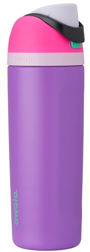 Owala FreeSip Stainless Steel Water Bottle 19 oz Pink/Purple (Darling Diva)