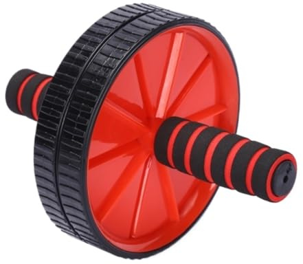 Rodillo abdominal, Rodillo for abdominales, rueda abdominal for entrenamiento de core, equipo ejercicio for el, ruedas for hogar(Rosso)