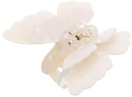 BAZEITFLOW Pinzas Cabello Mini Doble Capa, Pequeña Horquilla de Color Marfil, Accesorio para Mujeres, Peinados Medios y Recogidos, Clip Decorativo para Uso Diario