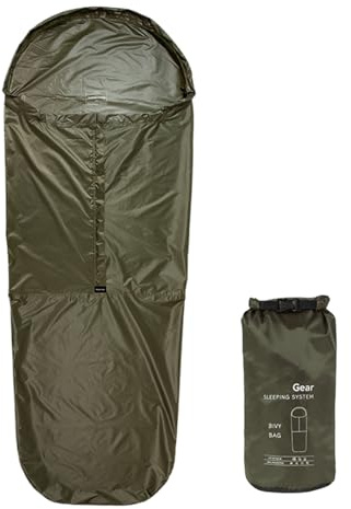Sovsäcksöverdrag, termisk nylon bäddsäck för överlevnad, klättring, vinter backpacking, camping, resor, utomhusvandring och äventyr, kompakt och lätt
