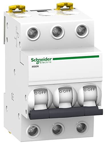 Schneider Electric A9K17316 Interruptor Automático Magneto Térmico, Ik60N, 3P, 16 A, Curva C