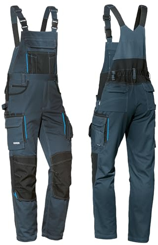 Uvex Tune-up Männer-Cargohose - Latz-Bundhose für die Arbeit - Dunkelblau - 64
